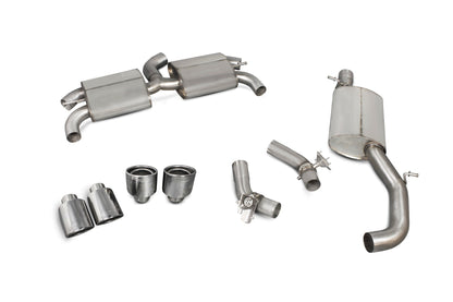 Scorpion Reasonated Cat-Back Valved Exhaust (EVO) for Audi TT S Mk3 Coupe (14-19)
