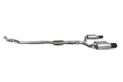 Scorpion Resonated Cat-Back Exhaust (Black Daytona Quad) for Audi A5 B8 2.0 TFSI (12-16)