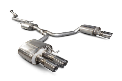 Scorpion Resonated Cat-Back Exhaust (Daytona Quad) for Audi A5 B8 2.0 TFSI (12-16)