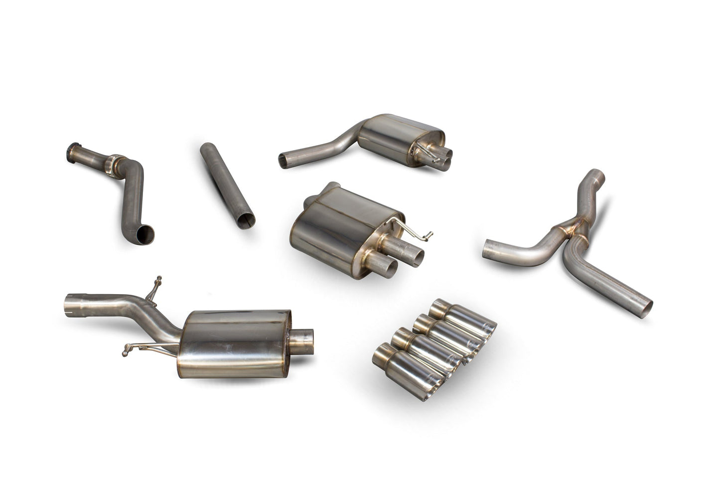 Scorpion Resonated Cat-Back Exhaust (Daytona Quad) for Audi A5 B8 2.0 TFSI (12-16)