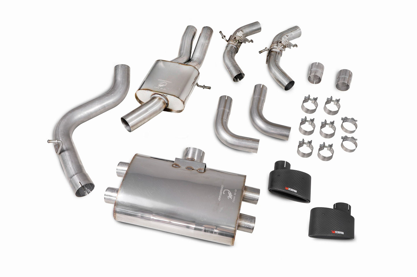 Scorpion Resonated Cat/GPF-Back Valved Exhaust (Ascari EVO) for Audi RS3 8V Facelift (17-20)