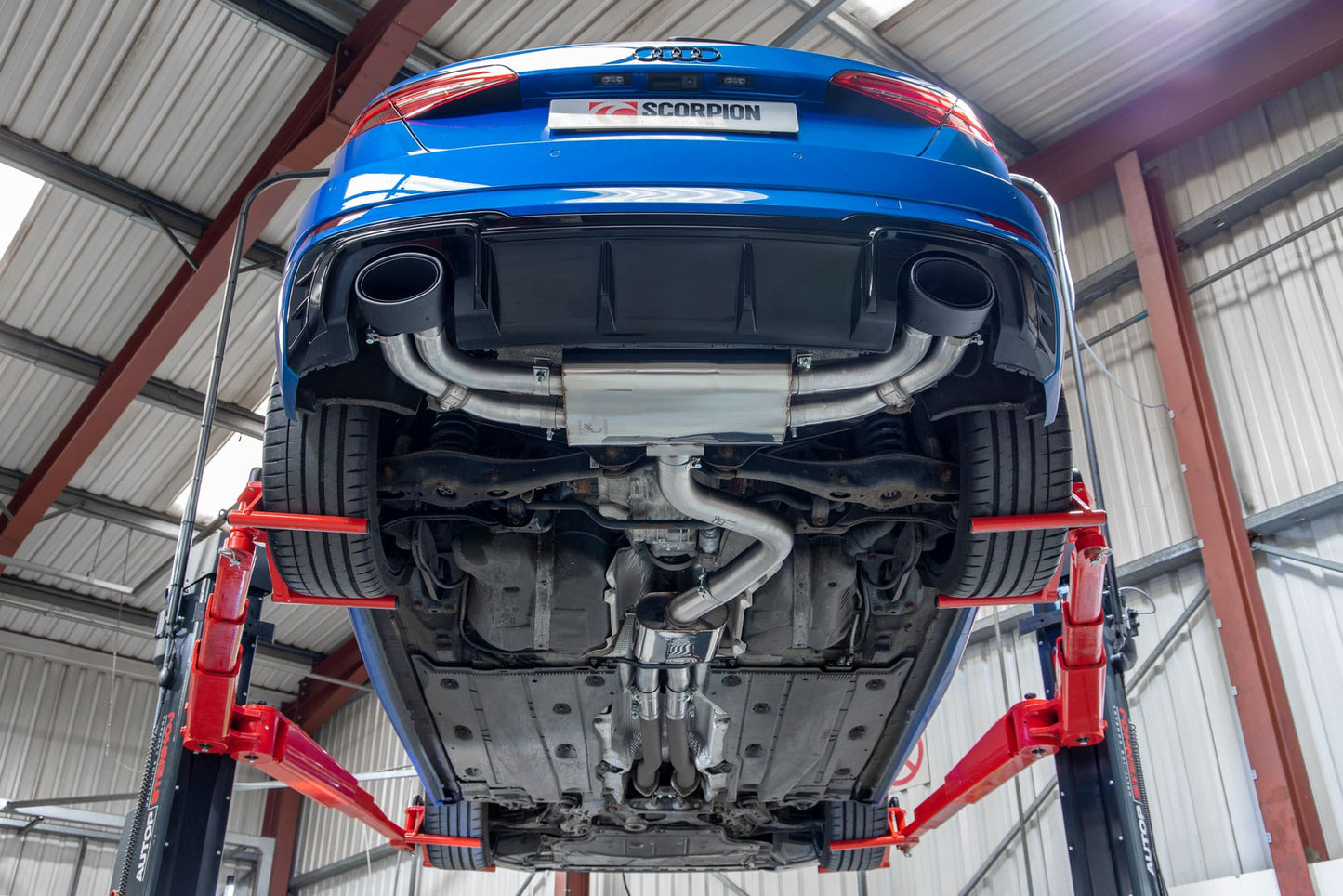 Scorpion Resonated Cat/GPF-Back Valved Exhaust (Ascari EVO) for Audi RS3 8V Facelift (17-20)