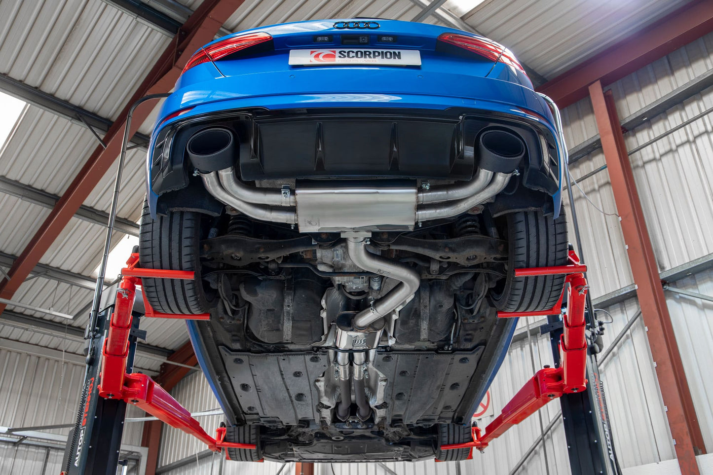 Scorpion Resonated Cat/GPF-Back Exhaust (Ascari EVO) for Audi RS3 8V Facelift (17-20)