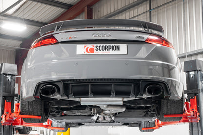 Scorpion Resonated Cat/GPF-Back Valved Exhaust (Ascari EVO) for Audi TTRS Mk3 Coupe (17-24)