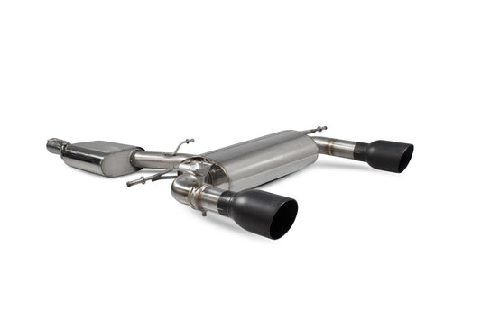 Scorpion Resonated Cat-Back Valved Exhaust (Black Daytona) for Audi TT Mk3 2.0 TFSI Quattro (14-19)