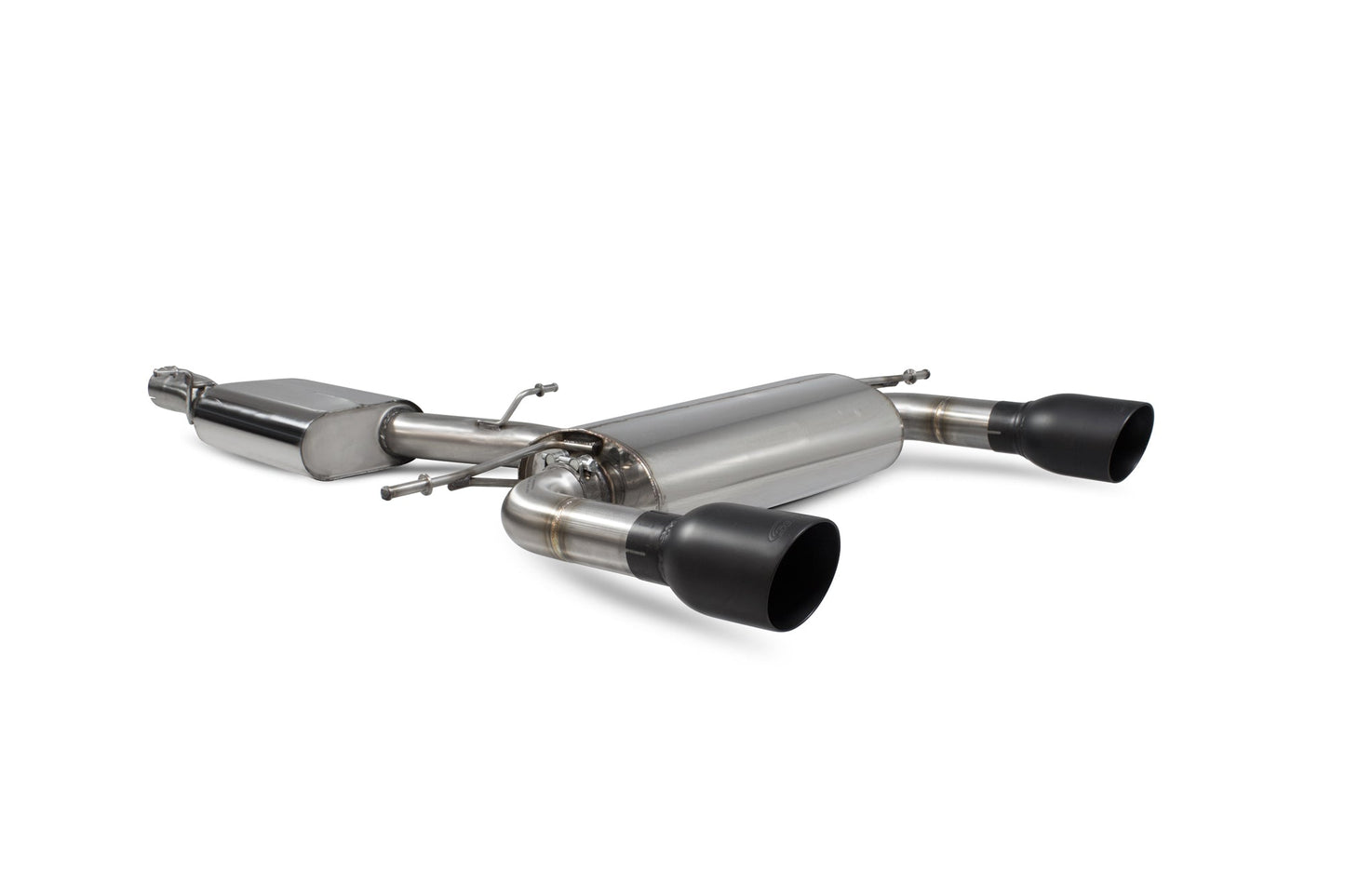 Scorpion Resonated Cat-Back Exhaust (Black Daytona) for Audi TT Mk3 2.0 TFSI Quattro (14-19)