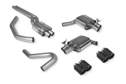 Scorpion Resonated Half Exhaust (Ascari) for Audi S4 B9 (17-19)