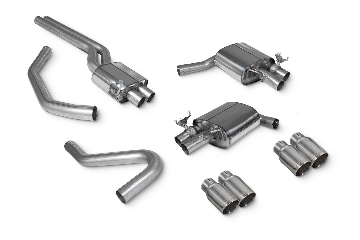 Scorpion Resonated Half Exhaust (Daytona) for Audi S4 B9 (17-19)