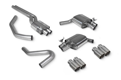 Scorpion Resonated Half Exhaust (Daytona) for Audi S4 B9 (17-19)