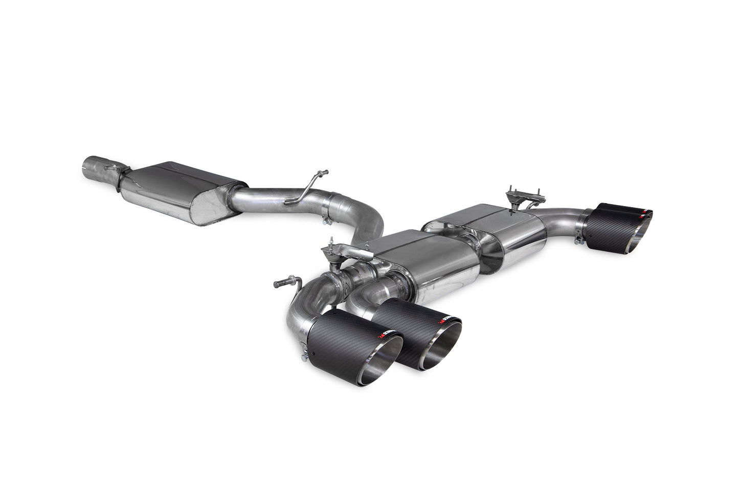 Scorpion Resonated Cat/GPF-Back Valved Exhaust (Ascari) for Audi S3 8Y Sportback (20-25)