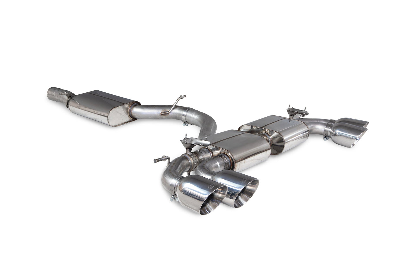 Scorpion Resonated Cat/GPF-Back Valved Exhaust (Daytona) for Audi S3 8Y Sportback (20-25)