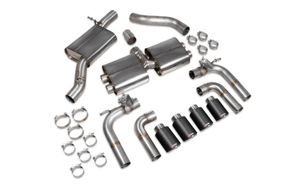 Scorpion Resonated Cat/GPF-Back Valved Exhaust (Ascari) for Audi S3 Saloon 8V (13-20)