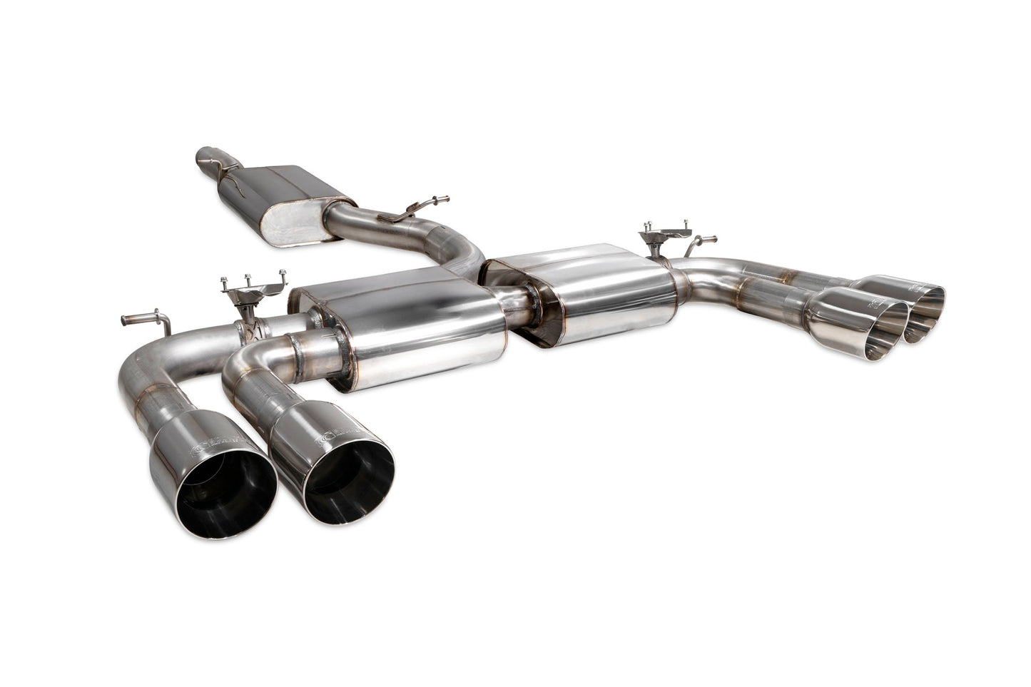Scorpion Resonated Cat/GPF-Back Valved Exhaust (Daytona) for Audi S3 Saloon 8V (19-20)