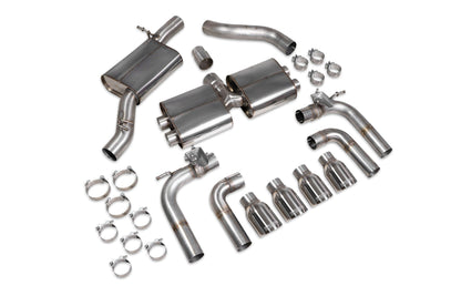 Scorpion Resonated Cat/GPF-Back Valved Exhaust (Daytona) for Audi S3 Saloon 8V (19-20)