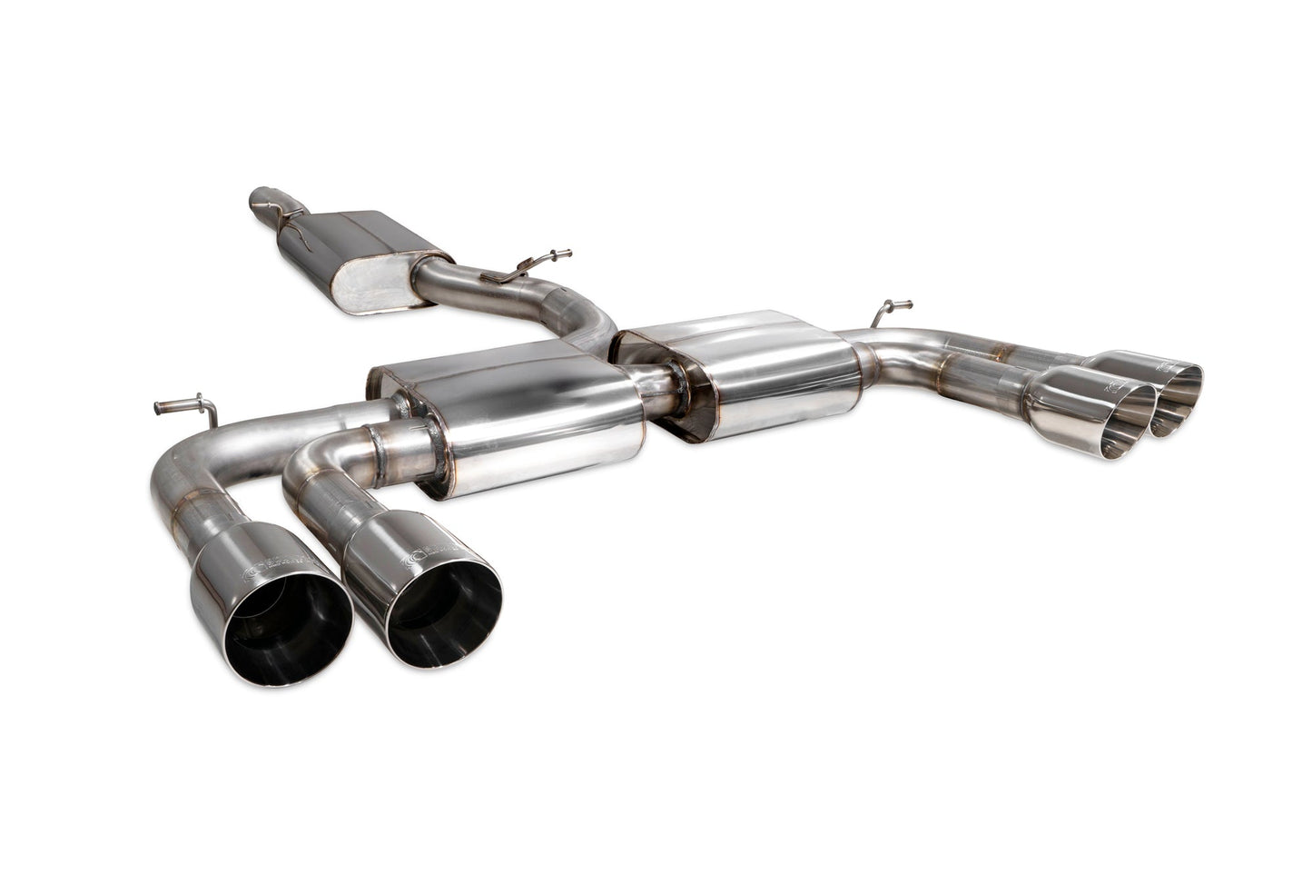 Scorpion Resonated Cat/GPF-Back Exhaust (Daytona) for Audi S3 Saloon 8V (13-20)