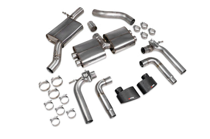 Scorpion Resonated Cat/GPF-Back Valved Exhaust (Ascari EVO) for Audi S3 Saloon 8V (13-20)