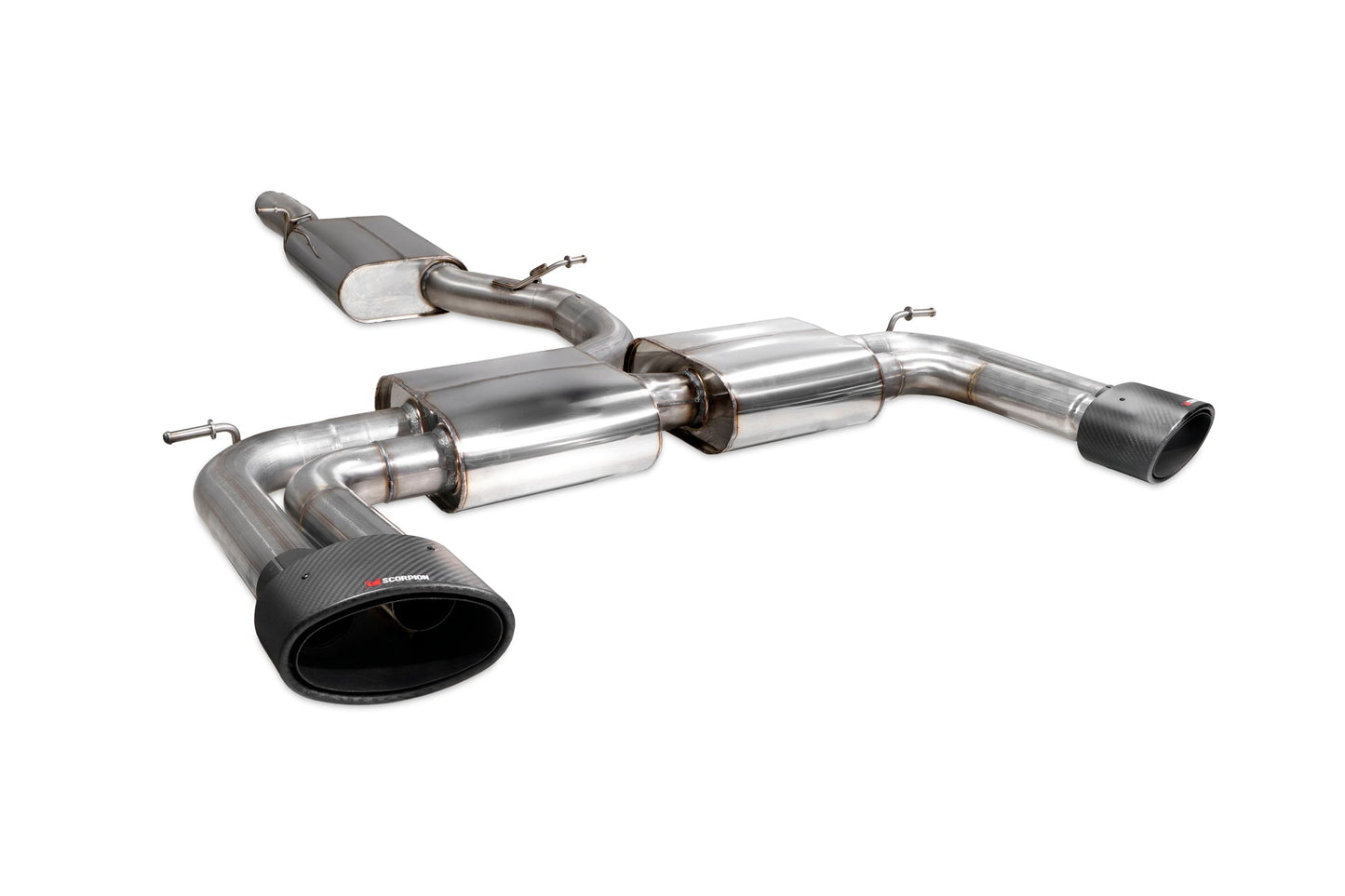 Scorpion Resonated Cat/GPF-Back Exhaust (Ascari EVO) for Audi S3 Saloon 8V (13-20)