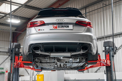 Scorpion Resonated Cat-Back Valved Exhaust (Ascari EVO) for Audi RS3 8V Pre-Facelift (15-17)