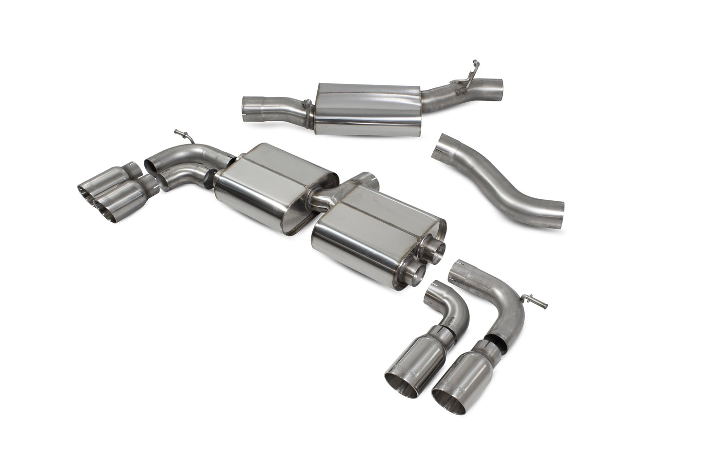 Scorpion Resonated Cat/GPF-Back Exhaust (Daytona) for Audi S3 8V (13-20)