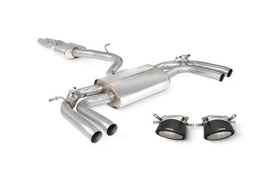 Scorpion Resonated Cat/GPF-Back Valved Exhaust (Ascari RS) for Audi RS3 8Y Saloon (21-25)