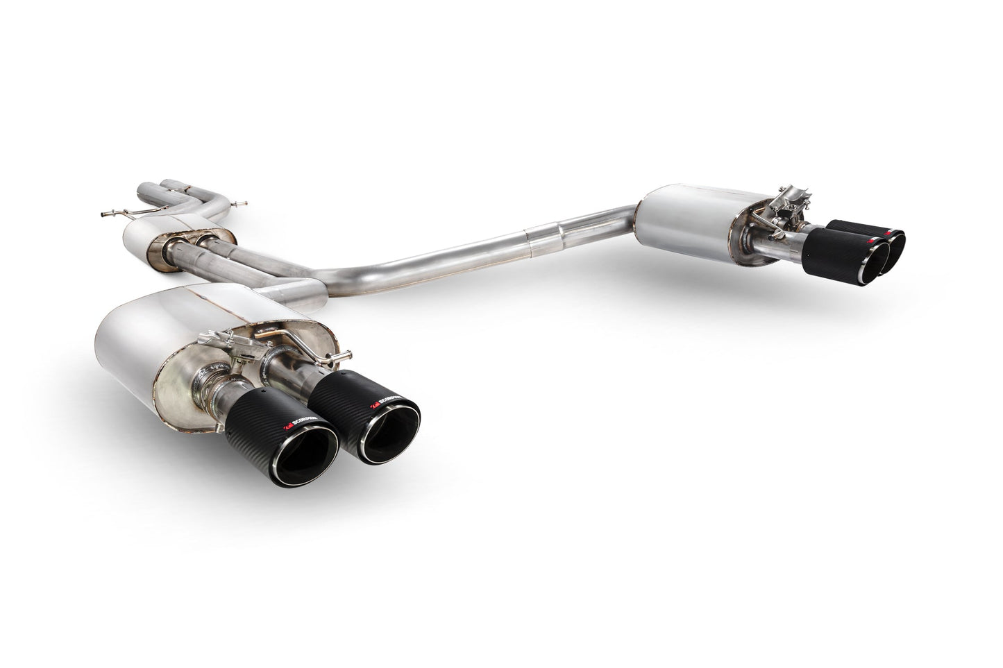 Scorpion Resonated Half Valved Exhaust (Ascari) for Audi S6/S7 C7 (12-18)