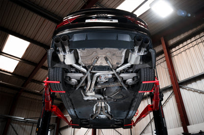 Scorpion Resonated Half Exhaust (Black Daytona) for Audi S6/S7 C7 (12-18)