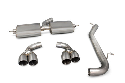 Scorpion Non-Res Cat-Back Exhaust (Daytona) for Audi TT Mk2 3.2 V6/TT S Mk2 (06-14)