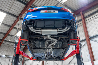 Scorpion Non-Res Cat/GPF-Back Exhaust (Ascari EVO) for Audi RS3 8V Facelift (17-20)