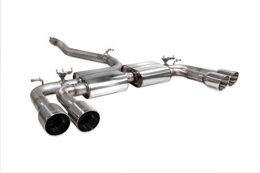 Scorpion Non-Res Cat/GPF-Back Valved Exhaust (Daytona) for Audi S3 Saloon 8V (13-20)