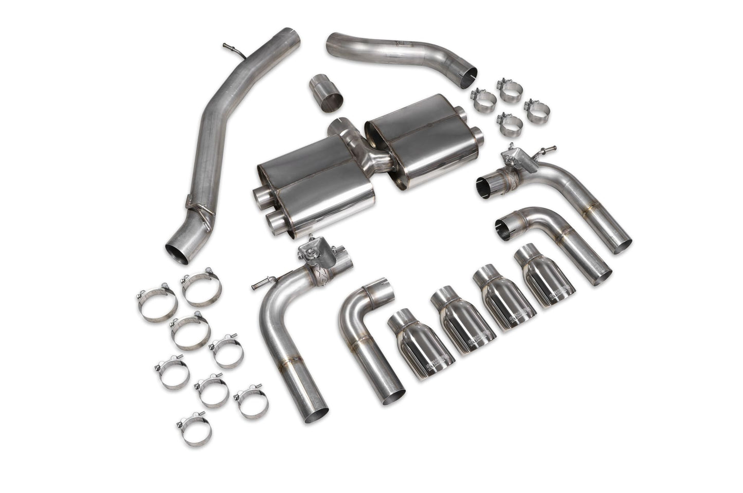 Scorpion Non-Res Cat/GPF-Back Valved Exhaust (Daytona) for Audi S3 Saloon 8V (13-20)