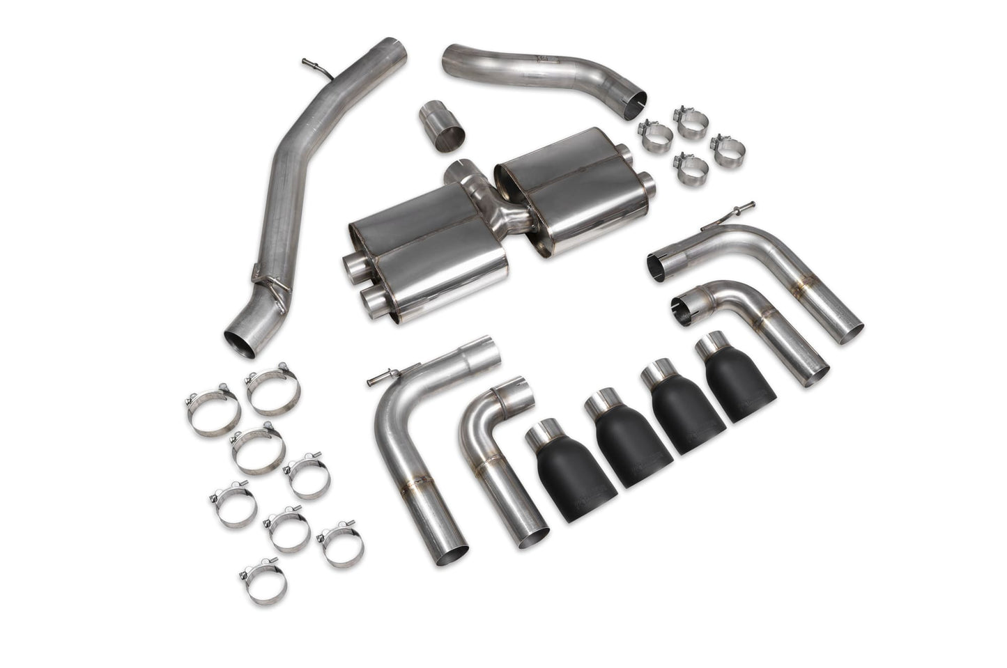 Scorpion Non-Res Cat/GPF-Back Exhaust (Black Daytona) for Audi S3 Saloon 8V (13-20)