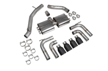 Scorpion Non-Res Cat/GPF-Back Exhaust (Black Daytona) for Audi S3 Saloon 8V (13-20)