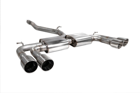 Scorpion Non-Res Cat/GPF-Back Exhaust (Daytona) for Audi S3 Saloon 8V (13-20)