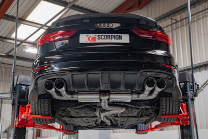 Scorpion Non-Res Cat/GPF-Back Exhaust (Daytona) for Audi S3 Saloon 8V (13-20)