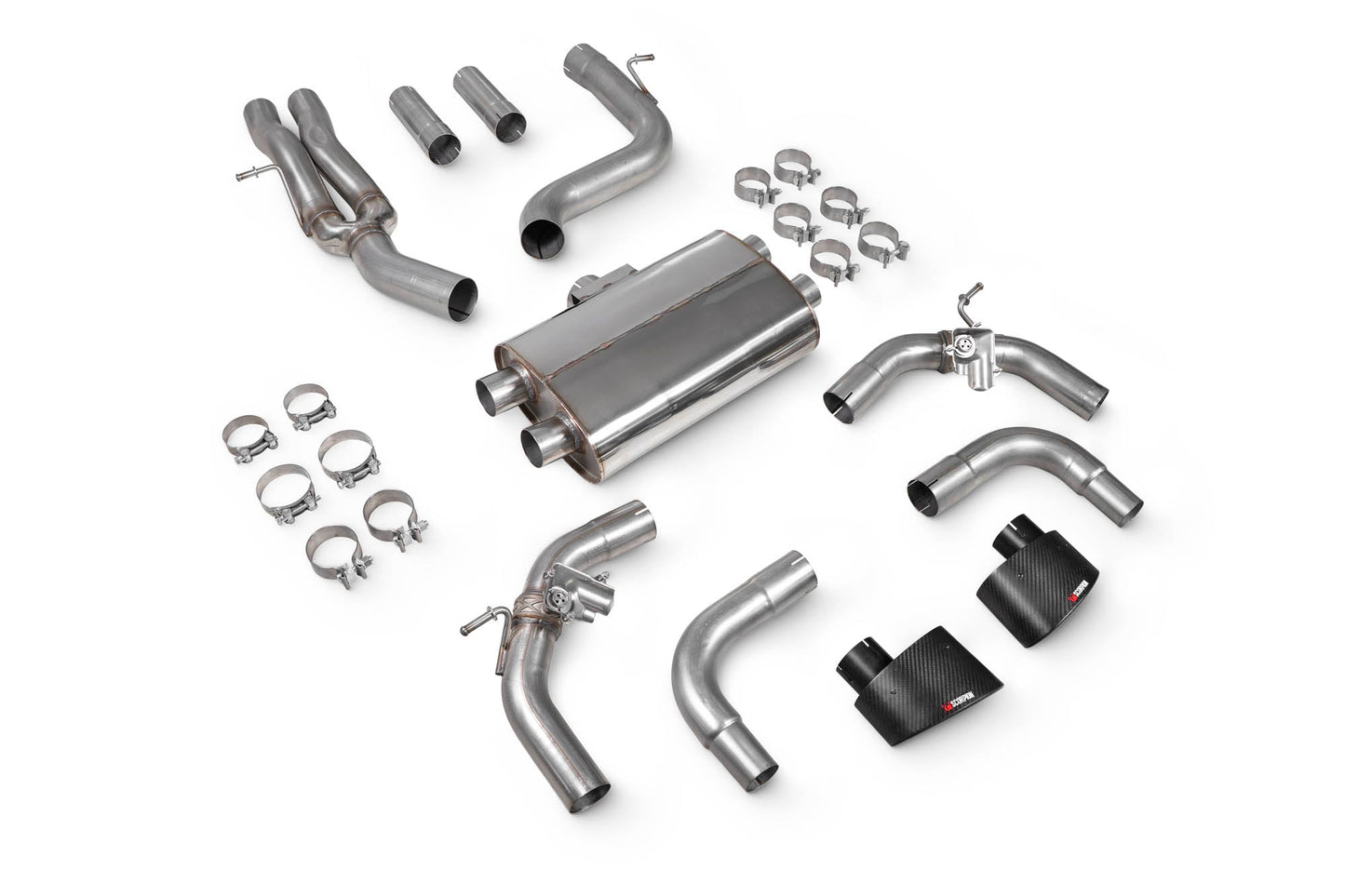 Scorpion Non-Res Cat-Back Valved Exhaust (Ascari EVO) for Audi RS3 8V Pre-Facelift (15-17)