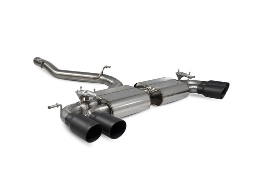 Scorpion Non-Res Cat/GPF-Back Valved Exhaust (Black Daytona) for Audi S3 8V (13-20)