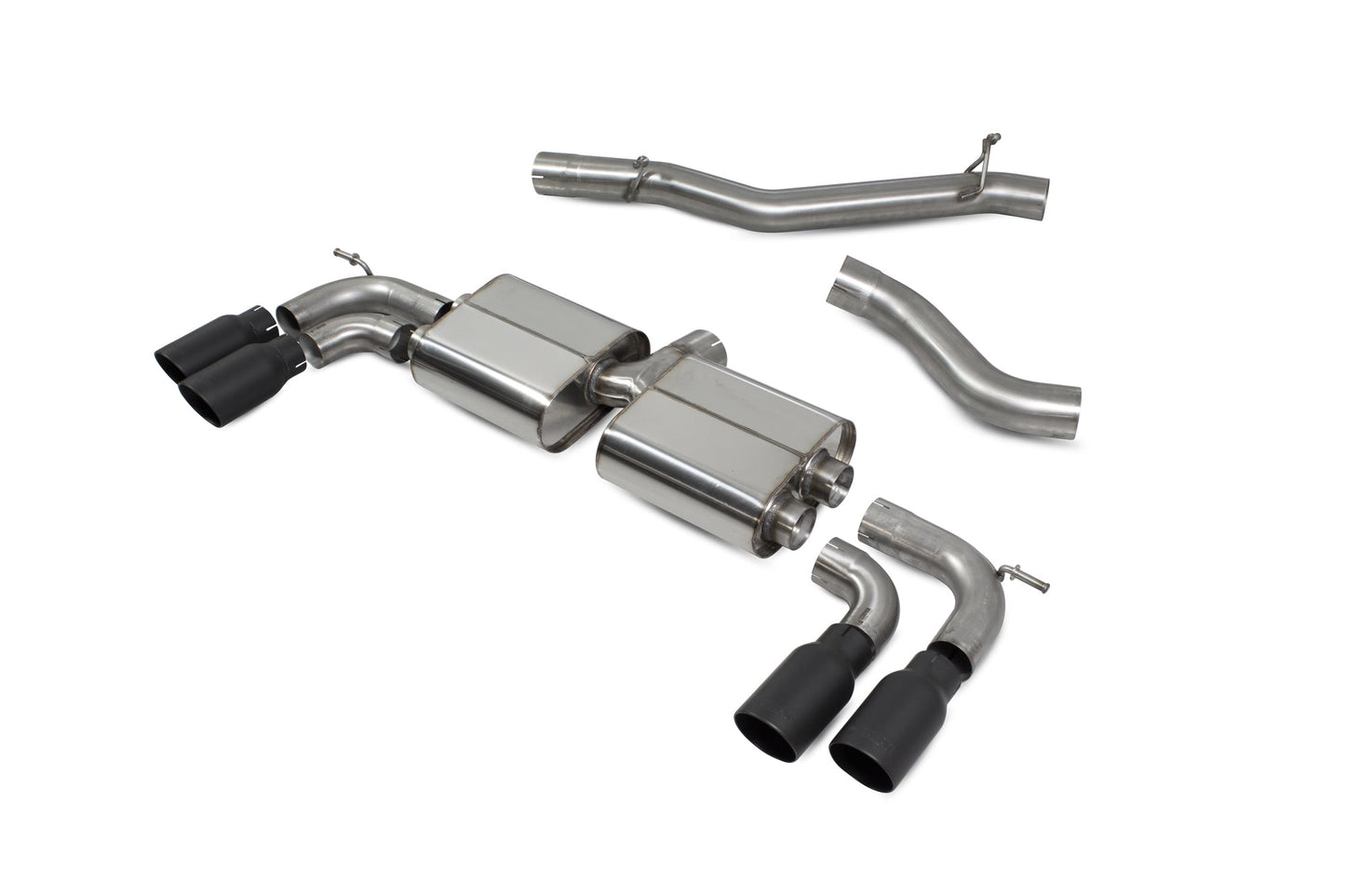 Scorpion Non-Res Cat/GPF-Back Exhaust (Black Daytona) for Audi S3 8V (13-20)