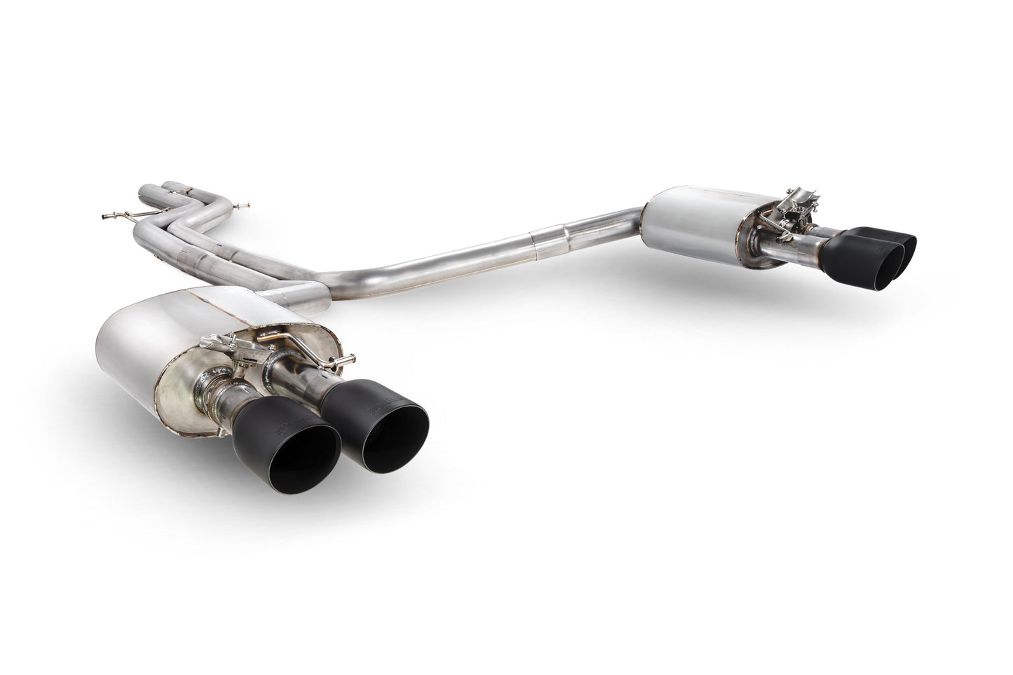 Scorpion Non-Res Half Valved Exhaust (Black Daytona) for Audi S6/S7 C7 (12-18)