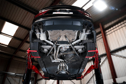 Scorpion Non-Res Half Valved Exhaust (Black Daytona) for Audi S6/S7 C7 (12-18)