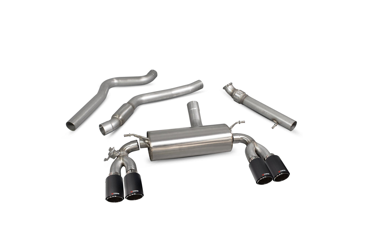 Scorpion Cat-Back Valved Exhaust (Ascari) for BMW M2 F87 (16-18)