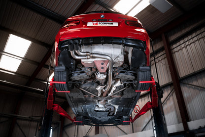 Scorpion Non-Res Half Exhaust (Black Daytona) for BMW 330d 335d F30 F31 (13-20)