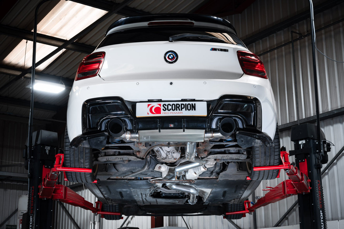 Scorpion Non-Res Cat-Back Valved Exhaust (Black Daytona) for BMW M135i F20/F21 (12-16)