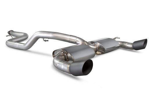 Scorpion Non-Res Cat-Back Exhaust (Black Daytona) for Ford Focus Mk2 RS (09-11)