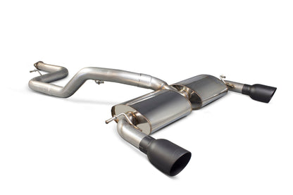Scorpion 76mm/3" Non-Res Cat-Back Exhaust (Black Daytona) for Ford Focus Mk2 ST 225 (06-11)