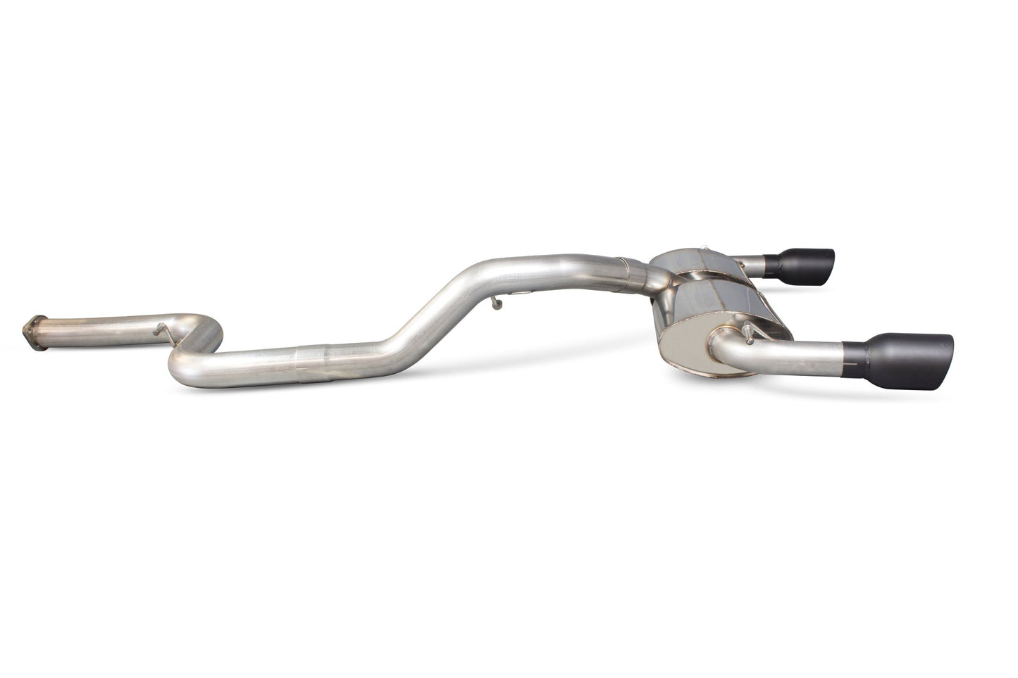 Scorpion 76mm/3" Non-Res Cat-Back Exhaust (Black Daytona) for Ford Focus Mk2 ST 225 (06-11)