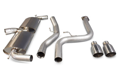 Scorpion 76mm/3" Non-Res Cat-Back Exhaust (Daytona) for Ford Focus Mk2 ST 225 (06-11)