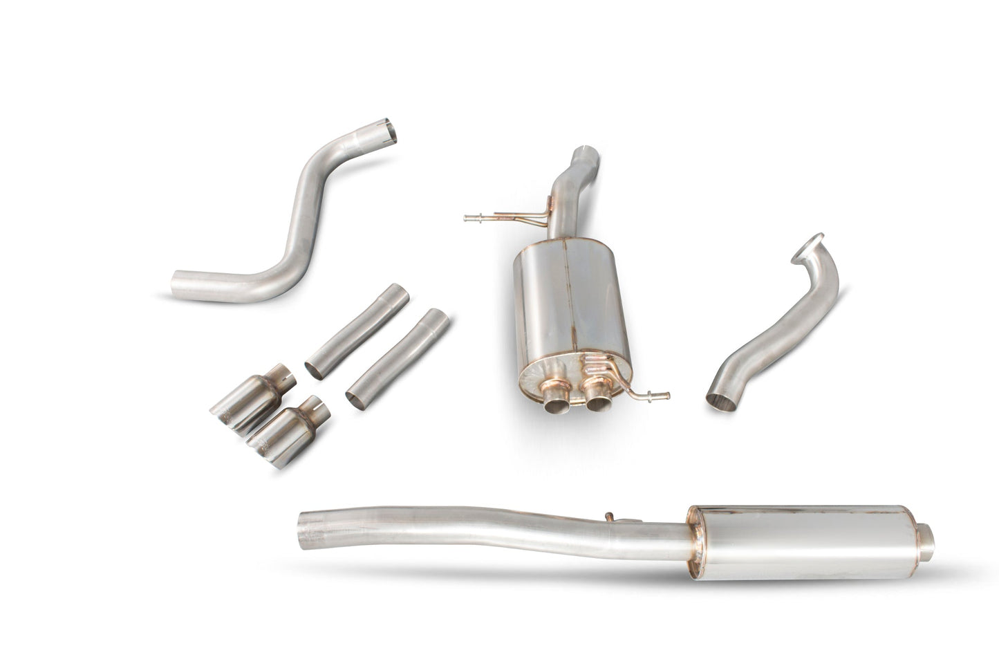 Scorpion Resonated Cat-Back Exhaust (Daytona) for Ford Fiesta Ecoboost 1.0T (13-17) ST Valance