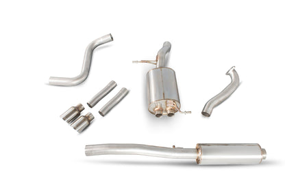 Scorpion Resonated Cat-Back Exhaust (Daytona) for Ford Fiesta Ecoboost 1.0T (13-17) ST Valance