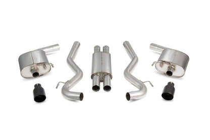Scorpion Resonated Cat-Back Exhaust (Black Daytona) for Ford Mustang 5.0 V8 GT (15-19)