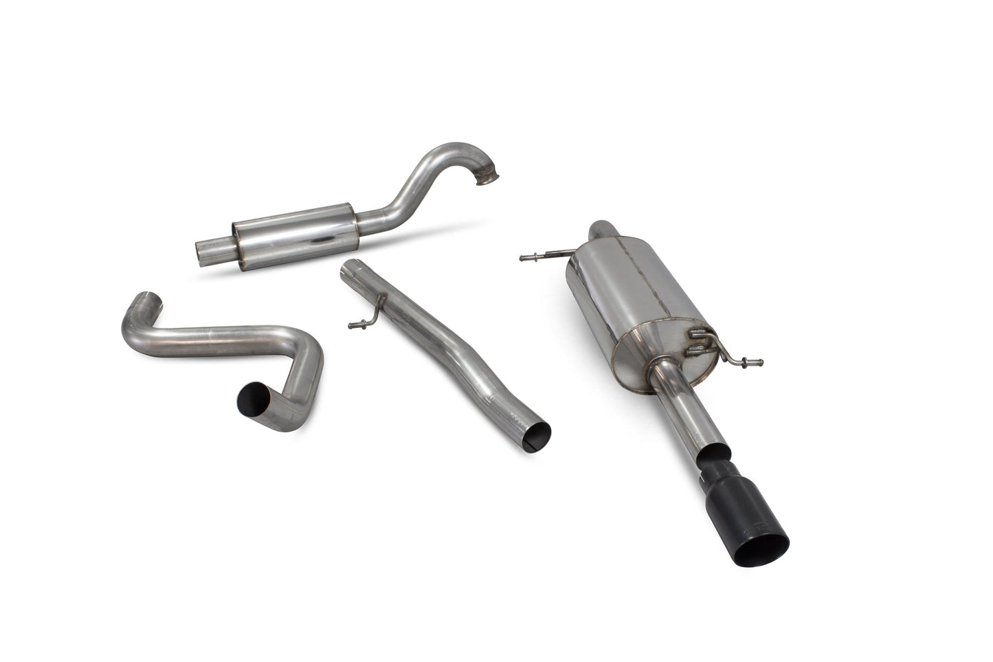 Scorpion Resonated Cat-Back Exhaust (Black Daytona) for Ford Fiesta ST-Line 1.0T (17-19)